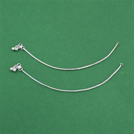 Antique Baby Payal with Rhodium Plating
