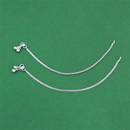 Antique Baby Payal with Rhodium Plating