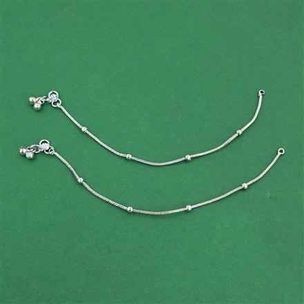 Antique Baby Payal with Rhodium Plating
