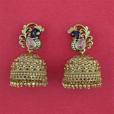 Antique Jhumki with Gold Plating