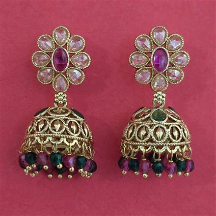 Antique Jhumki with Gold Plating