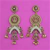 Antique Meenakari Earring with Matte Gold Plating