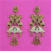 Antique Temple Earring with Matte Gold Plating