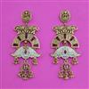 Antique Temple Earring with Matte Gold Plating