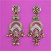 Antique Long Earring with Matte Gold Plating