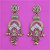 Antique Long Earring with Matte Gold Plating