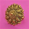 Antique Adjustable Ring with Matte Gold Plating