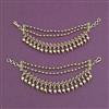 Antique Classic Ear Chain with Matte Gold Plating