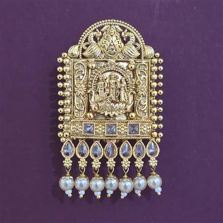 Antique Temple Brooch with Gold Plating