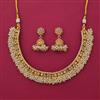 Antique Pearl Necklace with Gold Plating
