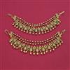 Antique Multi Layer Ear Chain with Matte Gold Plating