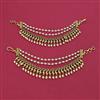 Antique Multi Layer Ear Chain with Matte Gold Plating
