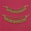 Antique Multi Layer Ear Chain with Matte Gold Plating