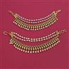 Antique Multi Layer Ear Chain with Matte Gold Plating