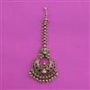 Antique Temple Tikka with Matte Gold Plating