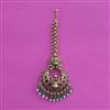 Antique Temple Tikka with Matte Gold Plating