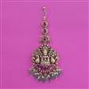 Antique Temple Tikka with Matte Gold Plating