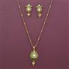 Antique Classic Pendant Set with Matte Gold Plating