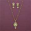 Antique Classic Pendant Set with Matte Gold Plating