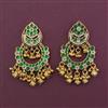 Antique Chand Earring with Matte Gold Plating