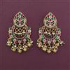 Antique Chand Earring with Matte Gold Plating