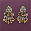 Antique Chand Earring with Matte Gold Plating