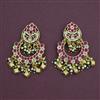 Antique Chand Earring with Matte Gold Plating