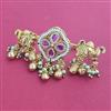 Antique Adjustable Ring with Matte Gold Plating