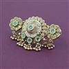 Antique Adjustable Ring with Matte Gold Plating