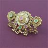 Antique Adjustable Ring with Matte Gold Plating