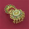 Antique Adjustable Ring with Matte Gold Plating