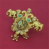 Antique Adjustable Ring with Matte Gold Plating