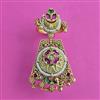 Antique Adjustable Ring with Matte Gold Plating
