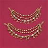 Antique Multi Layer Ear Chain with Matte Gold Plating