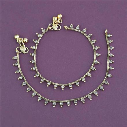 Antique Baby Payal with Gold Plating
