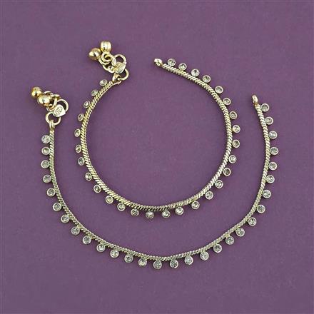 Antique Baby Payal with Gold Plating