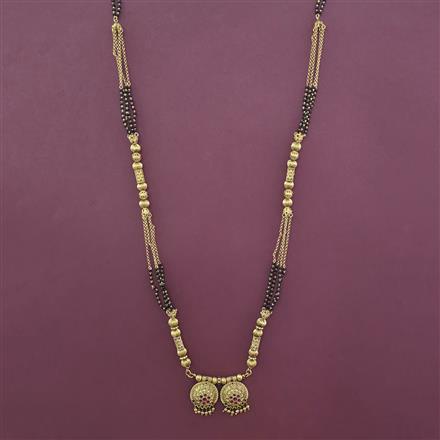 Antique Long Mangalsutra with Gold Plating