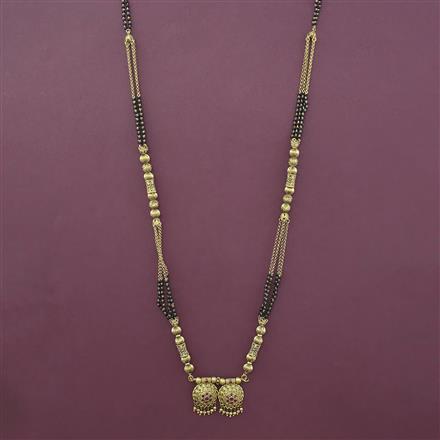 Antique Long Mangalsutra with Gold Plating