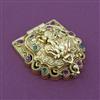 Antique Temple Sindoor Box with Gold Plating