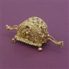 Antique Temple Sindoor Box with Gold Plating