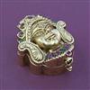 Antique Temple Sindoor Box with Gold Plating