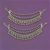 Antique Classic Ear Chain with Matte Gold Plating