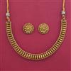 Antique Plain Gold Necklace with Gold Plating