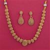 Antique Plain Gold Necklace with Gold Plating