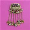 Antique Pearl Hair Brooch with Matte Gold Plating