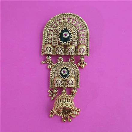 Antique Classic Hair Brooch with Gold Plating
