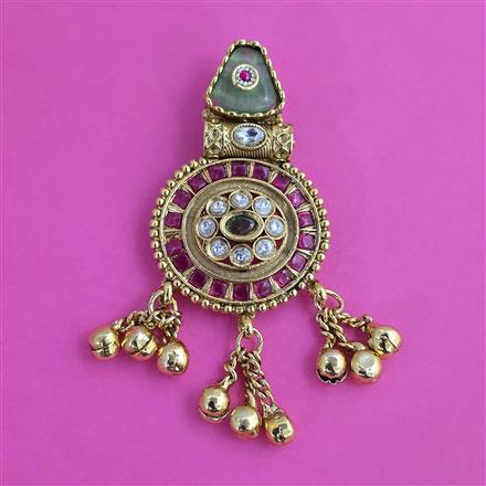 Antique Classic Hair Brooch with Gold Plating
