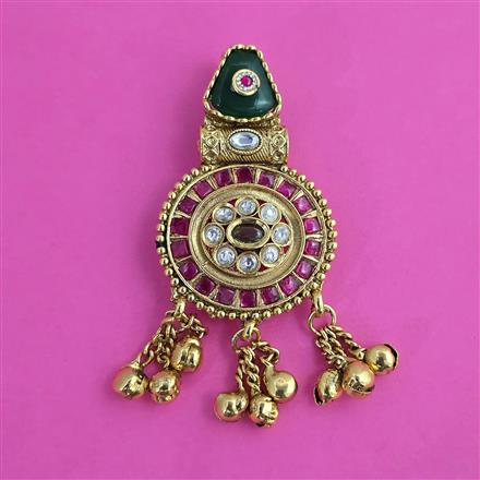 Antique Classic Hair Brooch with Gold Plating