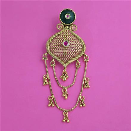 Antique Classic Hair Brooch with Gold Plating