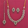 Antique Pearl Necklace with Mehndi Plating